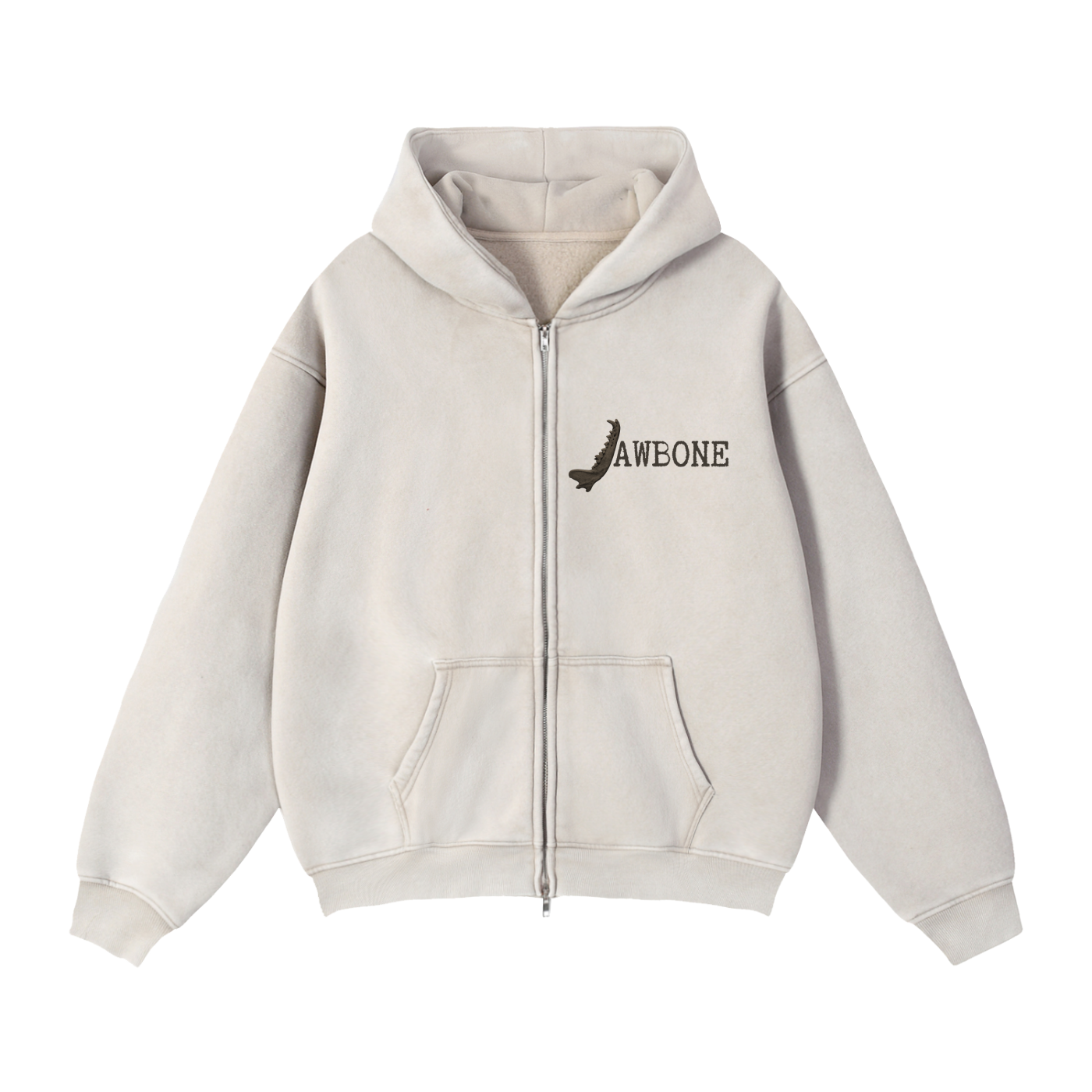 JAWBONE Snow Wash Zip Hoodie